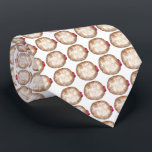 Cravate Joyeux Hanoukka Chanukah Jelly Donut Sufganiyot<br><div class="desc">Illustration originale d'un beignet de gelée surmonté d'un sucre en poudre. Parfait pour Hanoukka !</div>