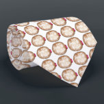Cravate Joyeux Hanoukka Chanukah Jelly Donut Sufganiyot<br><div class="desc">Illustration originale d'un beignet de gelée surmonté d'un sucre en poudre. Parfait pour Hanoukka !</div>