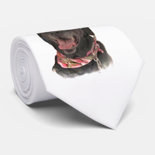 Cravate Joyeux Holiday Black Labrador Retriever Dog