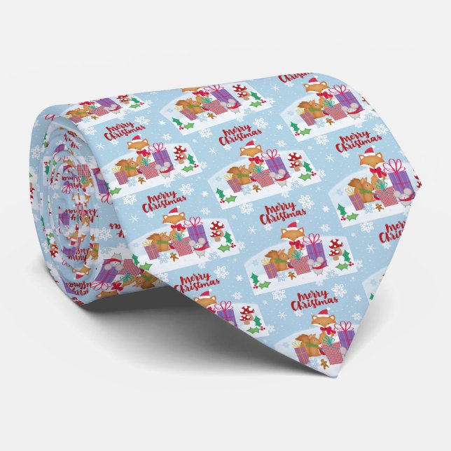Cravate Joyeux Noël (Roulé)