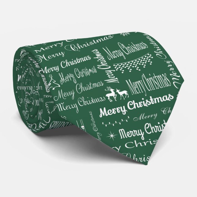 Cravate Joyeux Noël (Roulé)