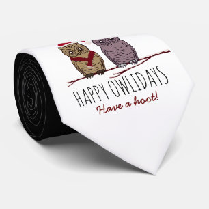 Cravate Joyeux Owlidays, Festive