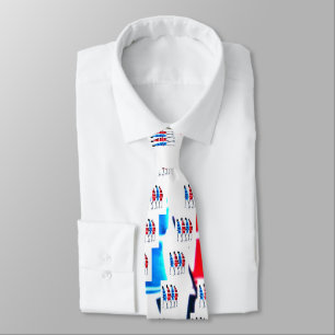 Cravate Joyeux peuple Massaï Guerriers Marcher Art Imprime