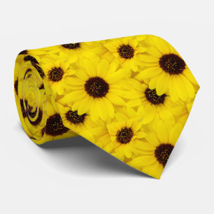 Cravate Joyeux tournesols jaunes