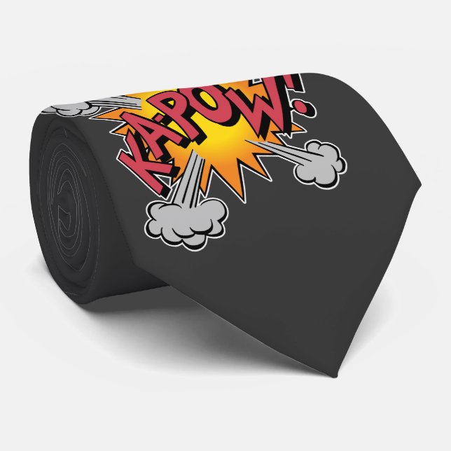 Cravate KA-POW! Bande Dessinée Graphique (Roulé)