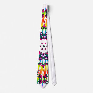 Cravate Kaléidoscope et motif de spirale : Cravate/cravat