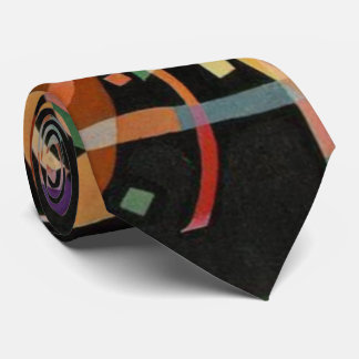 Cravate Kandinsky Composition X Abstrait Oeuvre Brown
