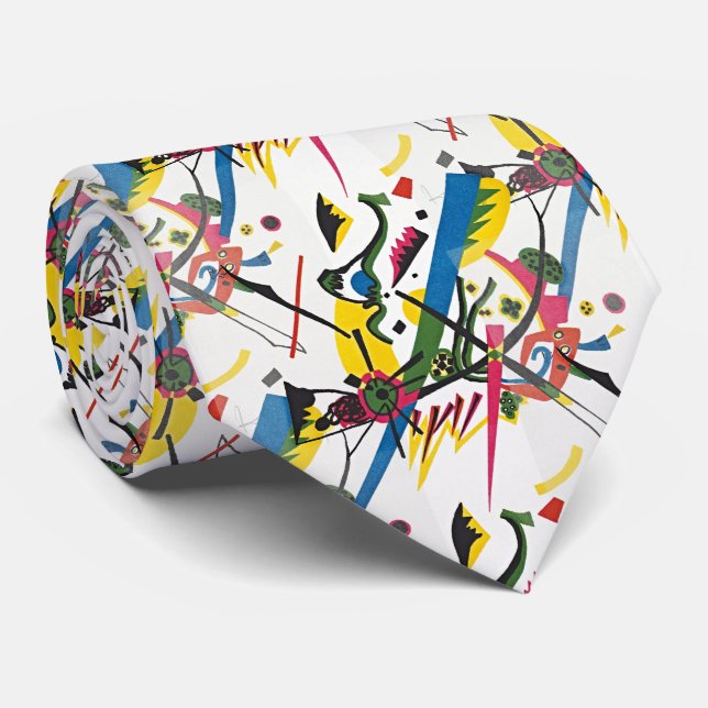 Cravate Kandinsky - Petits Mondes I (Roulé)