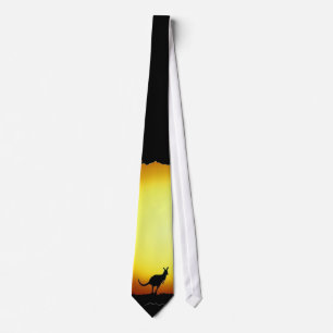 Cravate Kangourous dans l'Australien à l'intérieur