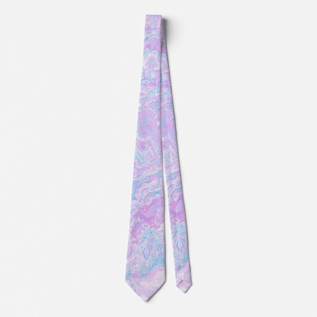 Cravate Kawaii Mignon Boho Tourbillonnant Pastel Coton Bon (Devant)