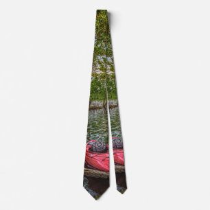 Cravate Kayak Floating On Table Rock Lake Neck Tie