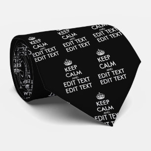 Cravate KEEP CALM personnalisé et votre texte