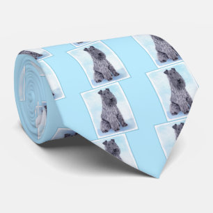 Cravate Kerry Blue Terrier peinture mignonne Chien d'origi