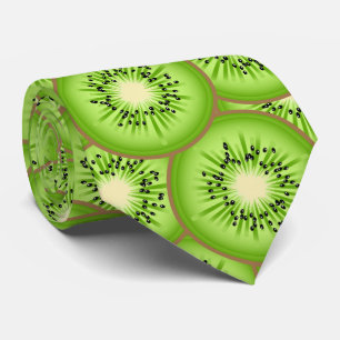 Cravate Kiwi Motif de fruits Necktie