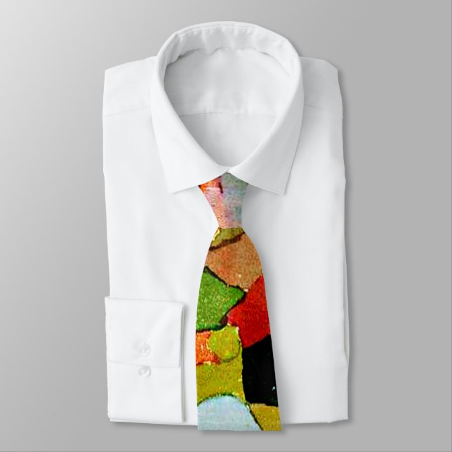 Cravate Klee - Colour-Shapes, famous painting, (Attaché)