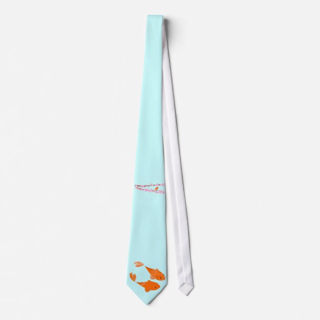 Cravate Koi et Sakura (Devant)