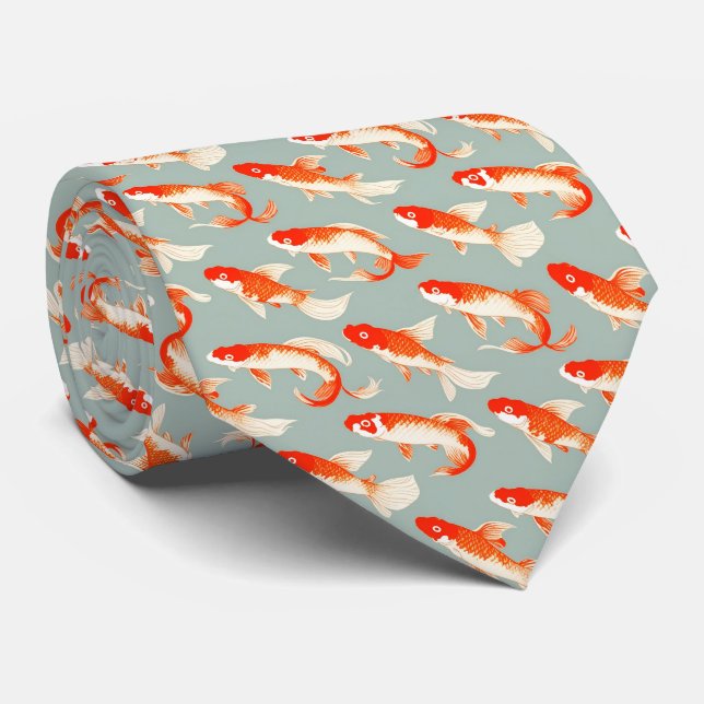 Cravate Koi Fish (Roulé)