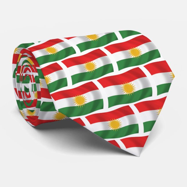 Cravate Kurdistan Flag Tie (Roulé)