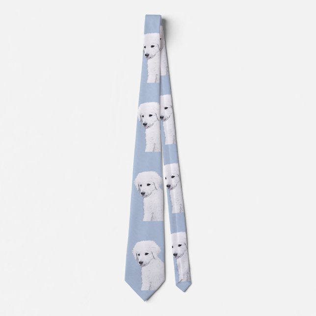 Cravate Kuvasz Peinture - Cute Original Chien Art (Devant)