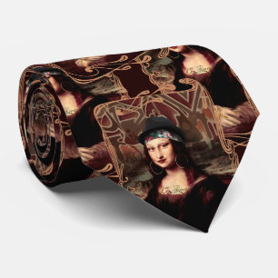 Cravate La Chola Mona Lisa Mexicaine