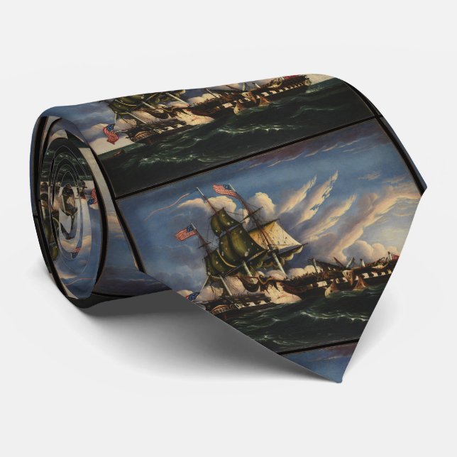 Cravate La Constitution et la Guerriere Necktie (Roulé)