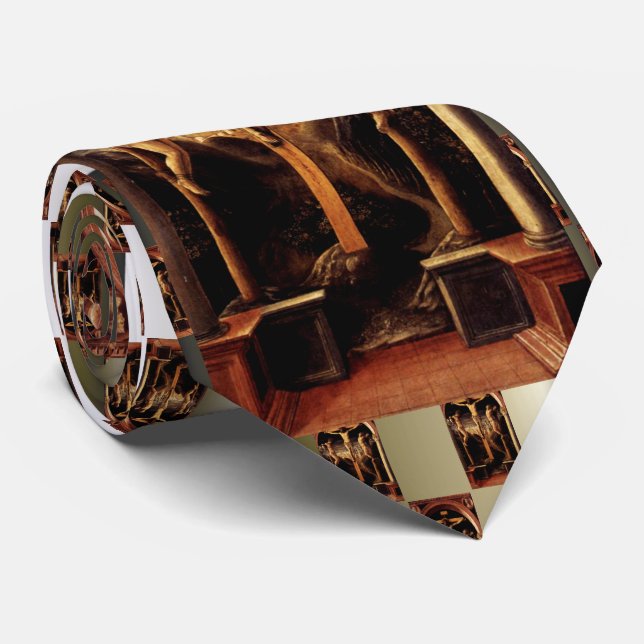 Cravate La Crucifixion de Jésus par Vincenzo Foppa - 1456 (Roulé)