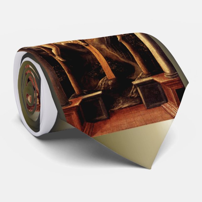 Cravate La Crucifixion de Jésus par Vincenzo Foppa - 1456 (Roulé)