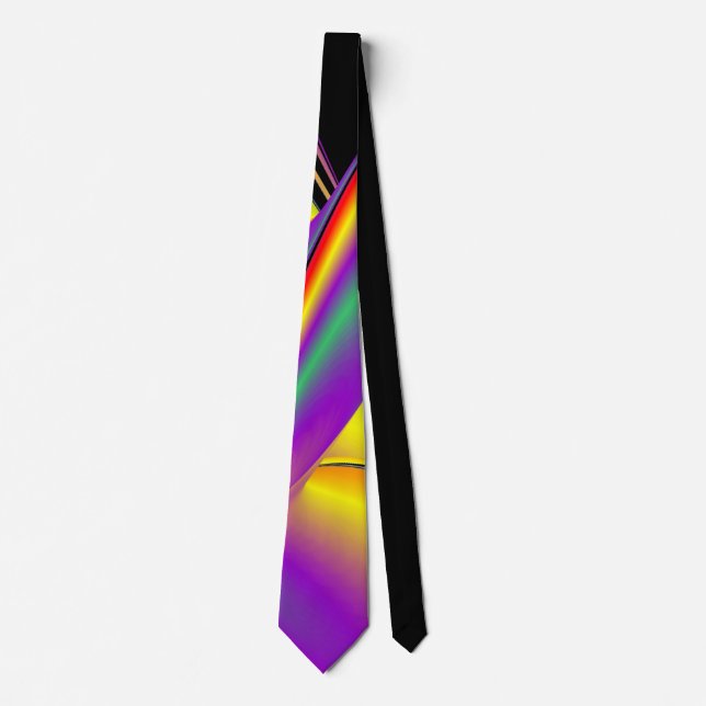 Cravate La magie des couleurs, Rainbowart 3D Abstrait (Devant)