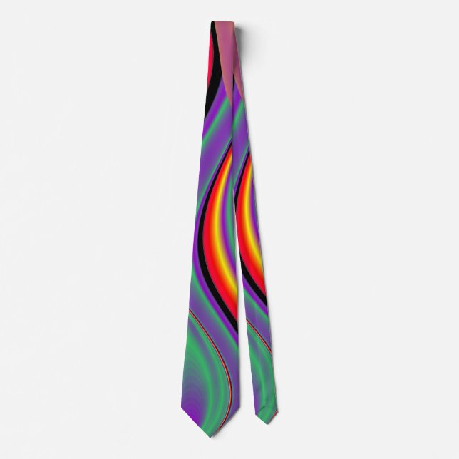 Cravate La magie des couleurs, Rainbowart 3D Abstrait (Devant)