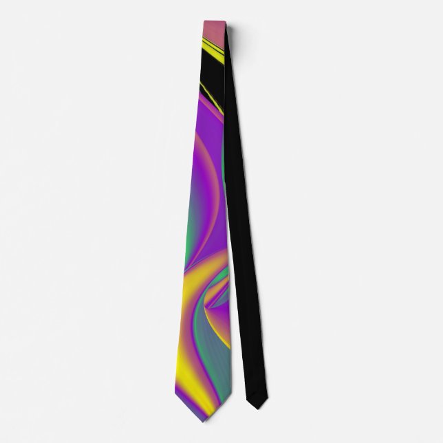 Cravate La magie des couleurs, Rainbowart 3D Abstrait (Devant)
