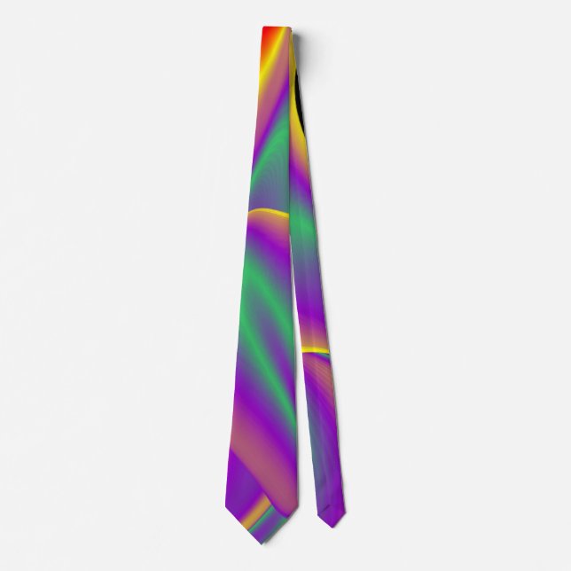 Cravate La magie des couleurs, Rainbowart 3D Abstrait (Devant)