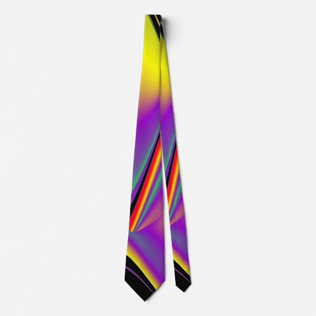 Cravate La magie des couleurs, Rainbowart 3D Abstrait (Devant)
