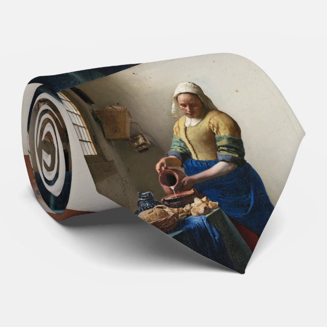 Cravate La Milkmaid Johannes Vermeer (Roulé)