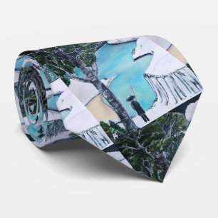 Cravate La peinture du pêcheur par Alfred Fox