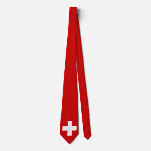 Cravate La qualité du drapeau suisse