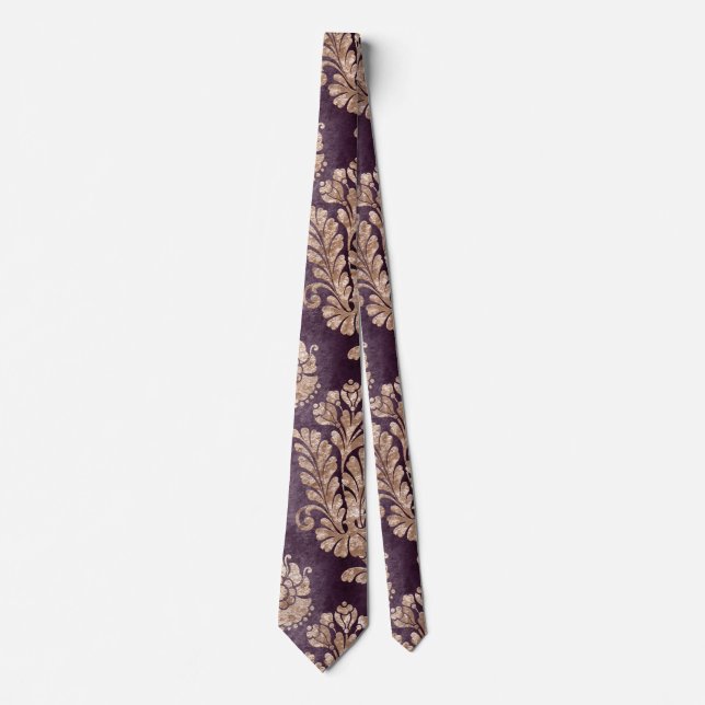 Cravate La série Velvet Champagne Design 8 (Devant)