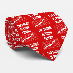 Cravate La tendance est votre amie les traders du marché b