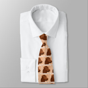 Cravate Labrador Retriever (Chocolat) Peinture - Chien Art