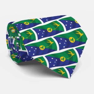 Cravate Lacet de drapeau de l'Île Christmas