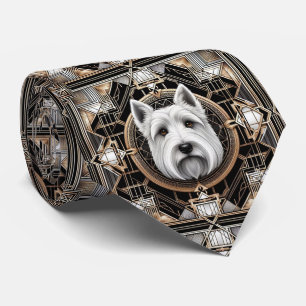 Cravate L'amoureux de chien joueur Papa chien Terrier Éc