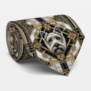 Cravate L'amoureux de chien joueur Papa chien Terrier Éc