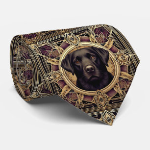 Cravate L'amoureux des chiens joueur Papa chien Labrador