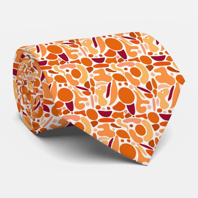 Cravate Lampe Lava Orange (Roulé)