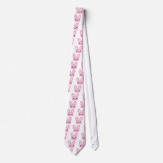 Cravate lapin rose kawaii