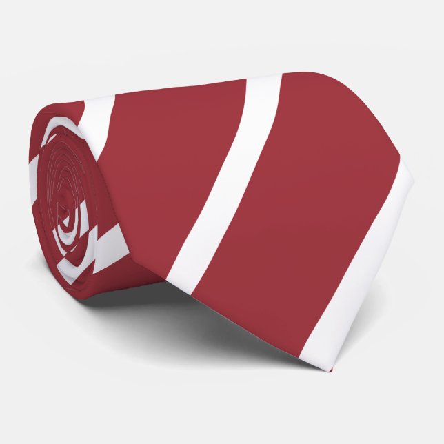 Cravate Latvia Flag (Roulé)