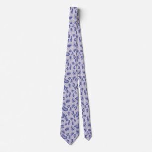 Cravate Lavande de Motif de léopard pourpre