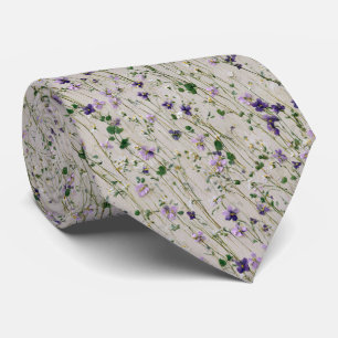 Cravate Lavender Meadow Purple Fleur sauvage Mariage