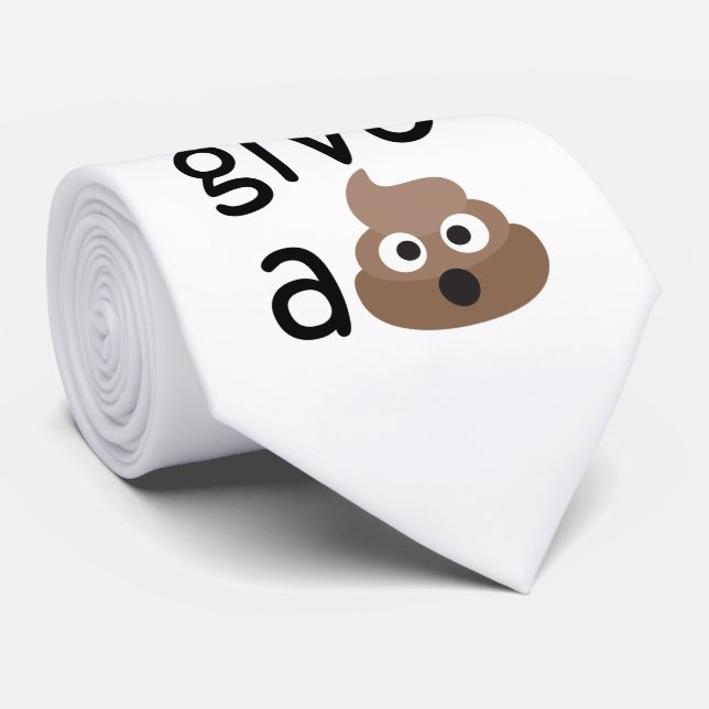 Cravate Le beignet I donnent un emoji de dunette (Roulé)