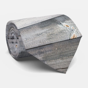 Cravate Le bois rustique de Shiplap embarque le motif rayé