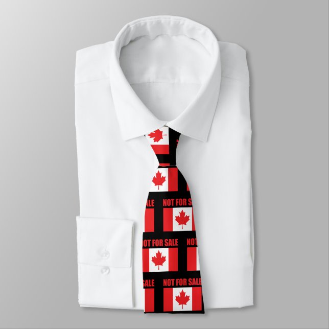 Cravate Le Canada n'est pas à vendre (Attaché)